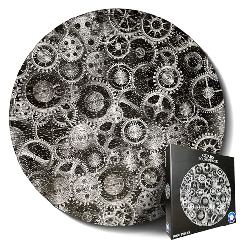 Puzzle für Erwachsene, 1000 Teile, harte Puzzles für Erwachsene und Kinder, einzigartiges rundes Puzzle, schwierige fast unmögliche Schwarz-Weiß-Puzzles, lustiges Ausrüstungspuzzle von Spyglass Puzzle für Erwachsene, 1000 Teile, harte Puzzles für Erwachsene und Kinder, einzigartiges rundes Puzzle, schwierige fast unmögliche Schwarz-Weiß-Puzzles, lustiges Ausrüstungspuzzle von Spyglass von Spyglass Puzzles