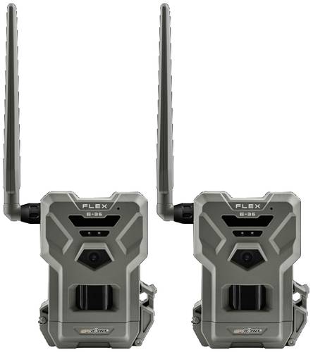 Spypoint FLEX E-36 Twin Pack Wildkamera 36 Megapixel GPS Geotag-Funktion Grau-Oliv von Spypoint