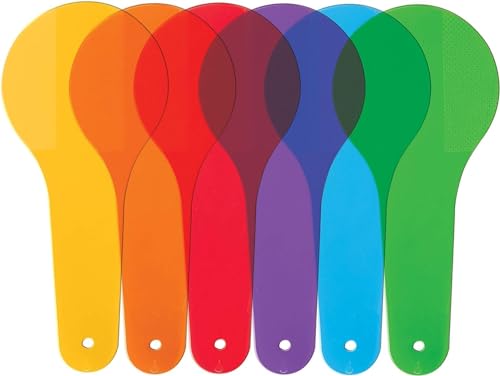 6 x Farbpaddel, transparente Farbpaddel, Farblernen, Optik, Farbfilterplatte, Montessori, Pädagogische Wissenschaft, Pädagogische Malerei, Farbzeichnung, Kognition, Wissenschaft, Bildung, Lehrerbedarf 6 x Farbpaddel, transparente Farbpaddel, Farblernen, Optik, Farbfilterplatte, Montessori, Pädagogische Wissenschaft, Pädagogische Malerei, Farbzeichnung, Kognition, Wissenschaft, Bildung, Lehrerbedarf von SquarezhenBo