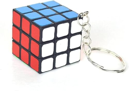 Würfel-Schlüsselanhänger, Speed-Würfel, Mini-Würfel für Würfel, Geschenk, Schlüsselanhänger, sequentielle Puzzles, Denkaufgaben, Puzzles und Puzzles (7,6 x 7,6 cm) von SquarezhenBo