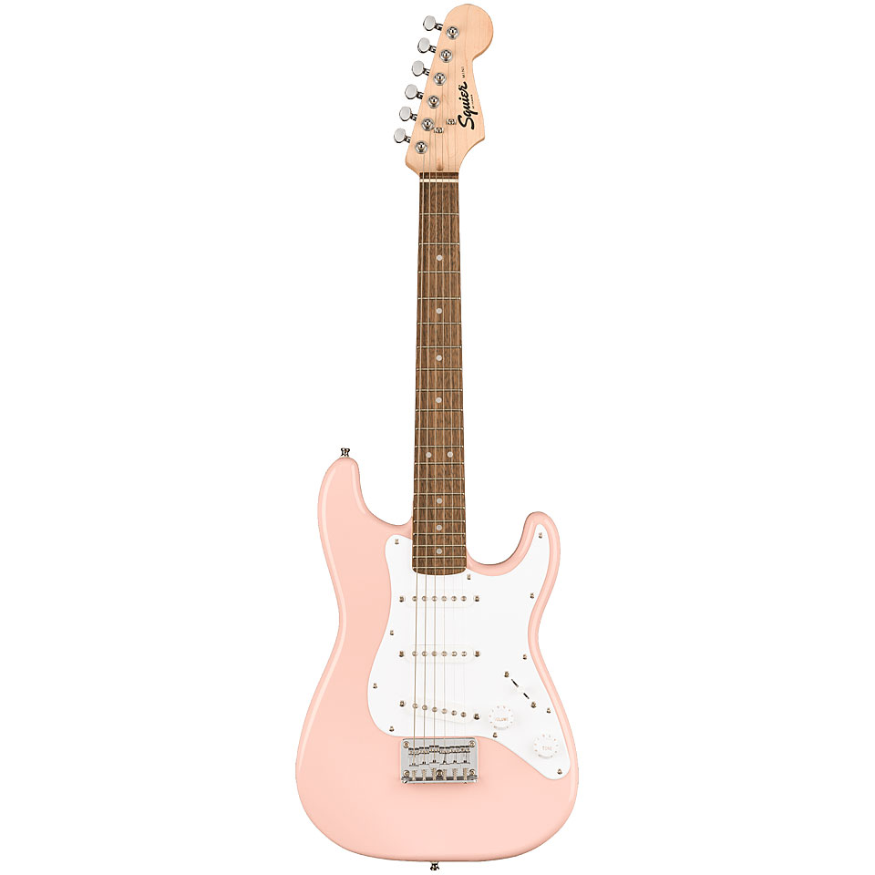 Squier Mini Stratocaster Shell Pink E-Gitarre von Squier