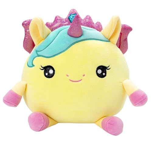 SquishPets Medium - Kuscheltier GALUPY Rainbow Unicorn Holly, Einhorn Plüschtier 19cm mit Glitzerflügeln, Krone & Horn, zum Kuscheln und Spielen SquishPets Medium - Kuscheltier GALUPY Rainbow Unicorn Holly, Einhorn Plüschtier 19cm mit Glitzerflügeln, Krone & Horn, zum Kuscheln und Spielen von SquishPets