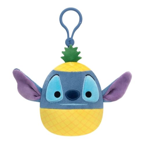 Disney Squishmallows Stitch-Ananas-Plüsch-Anstecker, 8,9 cm von Squishmallows