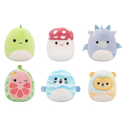 Micromallows SQMM0010-6er Pack, superweiche Mini-Squishmallows, 6,5 cm Plüschfiguren, Floyd, Leonard, Noah, Lena, Dane & Cortez Micromallows SQMM0010-6er Pack, superweiche Mini-Squishmallows, 6,5 cm Plüschfiguren, Floyd, Leonard, Noah, Lena, Dane & Cortez von Squishmallows