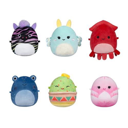 Micromallows SQMM0071-6er-Pack, superweiche Mini-Squishmallows, 6.5 cm Plüschfiguren, Squad 4 Micromallows SQMM0071-6er-Pack, superweiche Mini-Squishmallows, 6.5 cm Plüschfiguren, Squad 4 von Squishmallows