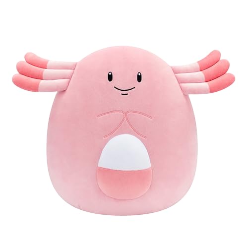 Pokemon Squishmallows - 25 cm Chansey - 10" inch pink/weiß verstopft Plüschspielzeug - offizielles Pokémon Spielzeug für Kinder 2+ Jahre. Pokemon Squishmallows - 25 cm Chansey - 10" inch pink/weiß verstopft Plüschspielzeug - offizielles Pokémon Spielzeug für Kinder 2+ Jahre. von Squishmallows