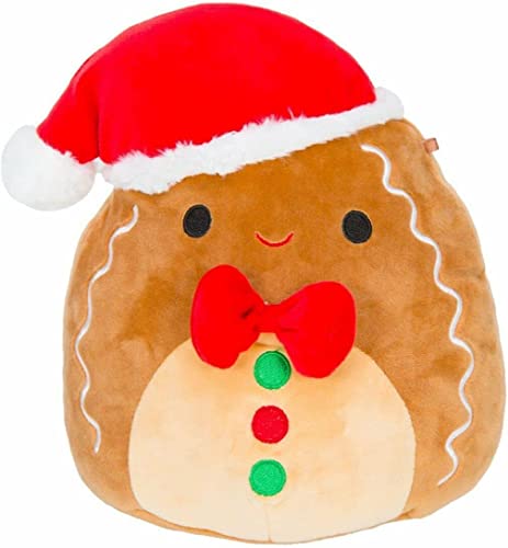 Squishmallow 20,3 cm Jordan Lebkuchen – offizielles Weihnachts-Kellytoy – niedliches und weiches Plüsch-Plüschtier von Squishmallows