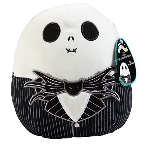 Squishmallow 8" Nightmare Before Christmas Jack Skellington - Official Kellytoy Halloween Holiday Plush - Cute and Soft Stuffed Animal Toy - Great Gift for Kids von Squishmallows