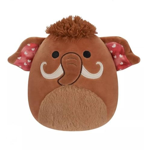 Squishmallow Chienda The Brown Wooly Mammut with Heart Ears Valentine's Day Plush - Officially Licensed Kellytoy - Collectible Soft & Squishy Toy - Gift for All Ages Kids,Girls & Boys -8 Inch von Squishmallows