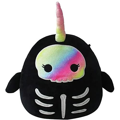 Squishmallow Offizielles Kellytoy Halloween Squishy weiches Plüschtier Tiere (Bufinda Narwhal Skelelton, 30,5 cm) von Squishmallows