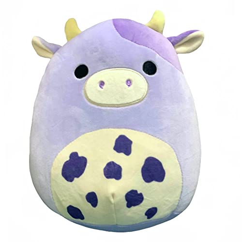 Squishmallow Offizielles Kellytoy Plush Farm Squad Squishy Soft Plush Toy Animals (Bubba Cow, 17,8 cm) von Squishmallows