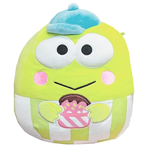 Squishmallow Offizielles Kellytoy Sanrio Squad Squishy Plüschtier (Keroppi (mit Eisbecher), 20,3 cm) von Squishmallows