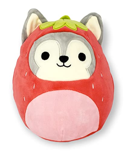 Squishmallow S KellyToy Foodie Squad Ryan der Husky im Erdbeer-Kost m, 20 cm von Squishmallows