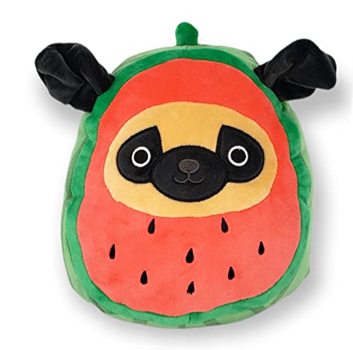 Squishmallow Squishmallows KellyToy Foodie Squad Prinz der Mops in Wassermelonen-Kost m, 20 cm von Squishmallows