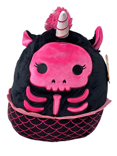 Squishmallow s Offizielles Kellytoy Halloween Squishy weiches Plüschtier Tiere (Geli Skelett Einhorn Meerjungfrau, 30,5 cm) von Squishmallows