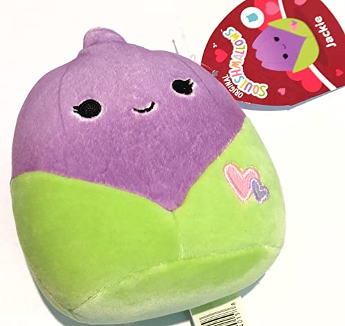 Squishmallow s Pl schtier-Spielzeug, 12,7 cm, Join The Valentine's Day Squad 2023 (Jackie (Purple Tulip)) von Squishmallows