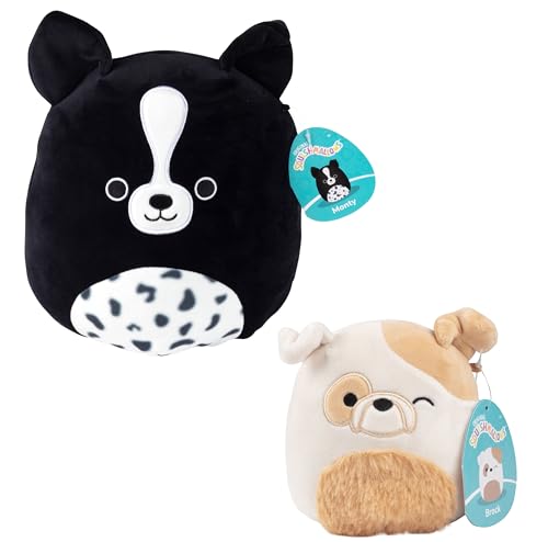 Squishmallows 12,7 cm Bulldogge & 25,4 cm Border Collie 2-Squish Puppy Dog Vorteilspack – Holen Sie sich zwei offizielle Jazwares Plüsch für weniger – Sammlerstück, weiches Squishy Stofftierspielzeug Squishmallows 12,7 cm Bulldogge & 25,4 cm Border Collie 2-Squish Puppy Dog Vorteilspack – Holen Sie sich zwei offizielle Jazwares Plüsch für weniger – Sammlerstück, weiches Squishy Stofftierspielzeug von Squishmallows