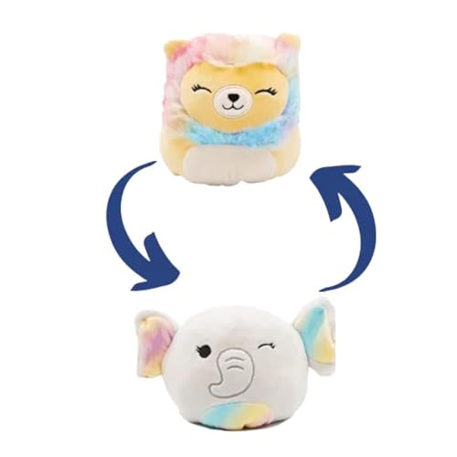 Squishmallows 12,7 cm Flip-a-Mallows Kellytoy Plüsch (Leonard und Cherish) (SQJW22-5FL-CC-S9) von Squishmallows