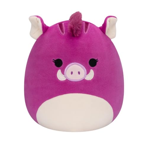 Squishmallows - 19 cm Plush P17 - Jenna The Purple Boar, Black von Squishmallows