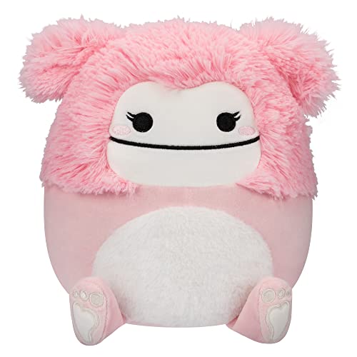 Squishmallows 20,3 cm Brina Pink Bigfoot mit Fuzzy Belly – Little Ultrasoft Offizielles Kelly-Spielzeug Plüsch von Squishmallows