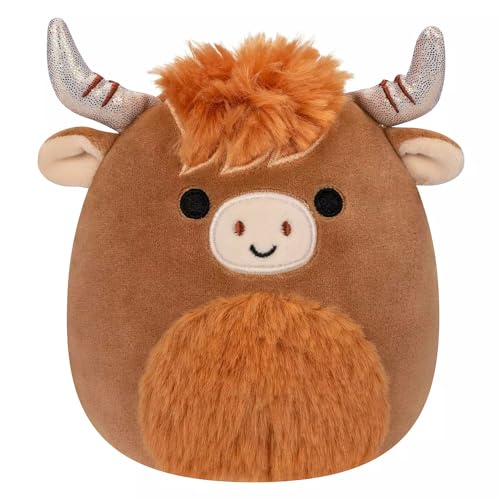 Squishmallows 20,3 cm große Wilfred die Langhornkuh, Braun von Squishmallows