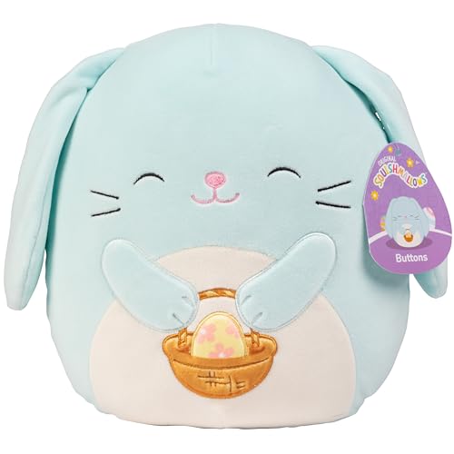 Squishmallows 25,4 cm Knöpfe The Bunny - Offiziell lizenziertes Kellytoy Osterplüsch - Sammlerstück Weiches & Squishy Bunny Stofftier Spielzeug - Add to Your Squad - Geschenk für Kinder, Mädchen & Squishmallows 25,4 cm Knöpfe The Bunny - Offiziell lizenziertes Kellytoy Osterplüsch - Sammlerstück Weiches & Squishy Bunny Stofftier Spielzeug - Add to Your Squad - Geschenk für Kinder, Mädchen & von Squishmallows