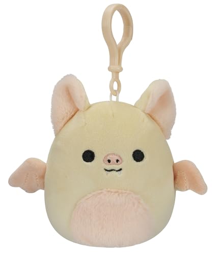 Squishmallows 3,5 Zoll Clip-on Plüsch Meghan Flughund Weiß Pfirsich, SQCP00212 Squishmallows 3,5 Zoll Clip-on Plüsch Meghan Flughund Weiß Pfirsich, SQCP00212 von Squishmallows