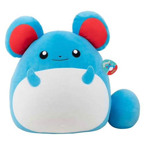 Squishmallows x Pokémon SQPK00089 - Marill 50 cm, offizielles Pokémon Squishmallows, superweiches Kuscheltier von Squishmallows
