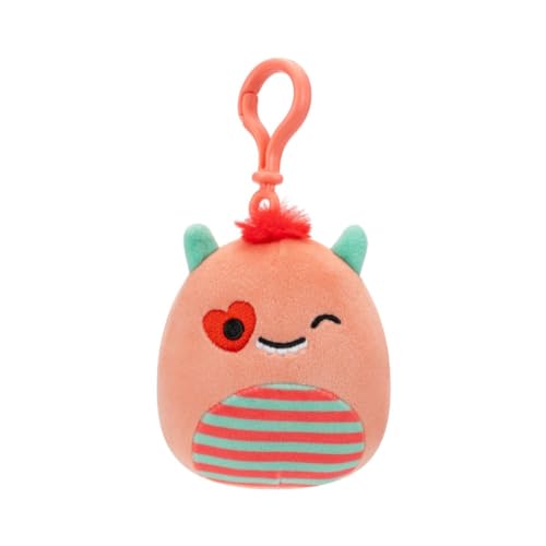 Squishmallows 7,6 cm Valentines Clip-On Willett The Monster, klein von Squishmallows