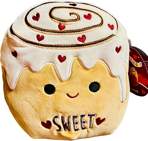 Squishmallows 8-Inch Plush - Join The 2023 Valentine's Day Squad Stuffed Animal Toys (Chanel (Cinnamon Roll)) von Squishmallows