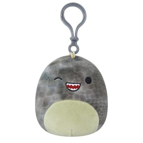 Squishmallows Clip-On Xander the Winking Grey T-Rex, 9 cm von Squishmallows