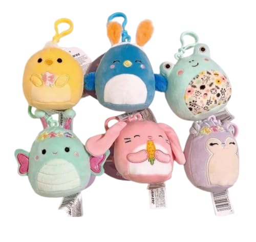 Squishmallows Easter Squad 8,9 cm Plüschtiere, Set mit 6 Mini-Hasen, Schmetterling, Froschpuppen Squishmallows Easter Squad 8,9 cm Plüschtiere, Set mit 6 Mini-Hasen, Schmetterling, Froschpuppen von Squishmallows