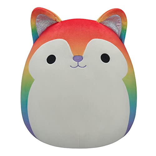 Squishmallows Heath Pride Rainbow Husky Plüschtier, 30,5 cm, ultraweich, offizielles Kelly-Spielzeug von Squishmallows