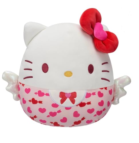 Squishmallows Hello Kitty Valentine's Day Plüsch, Kollektion 2025, weiße und rosa Herzen, 12,7 cm Squishmallows Hello Kitty Valentine's Day Plüsch, Kollektion 2025, weiße und rosa Herzen, 12,7 cm von Squishmallows