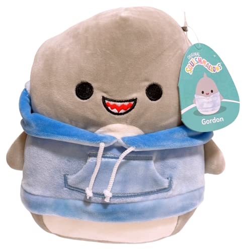 Squishmallows Hoodie Animal Squad Plüschtier (30,5 cm Gordon der Hai) von Squishmallows