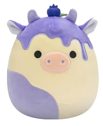 Squishmallows Hybrid Sweet Squad Benito The Blueberry Cow Plüschpuppe, 20,3 cm von Squishmallows