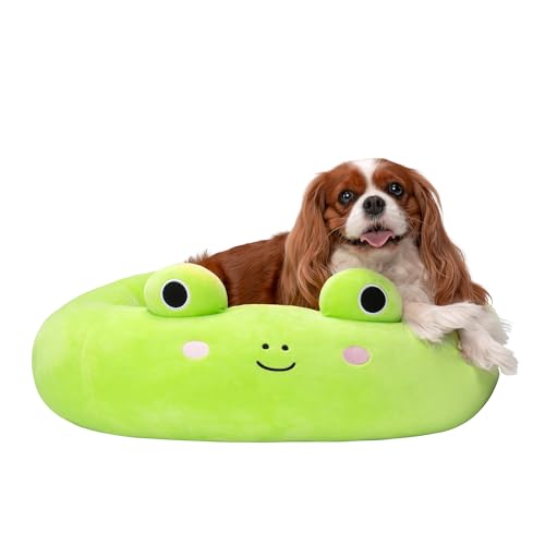 Squishmallows JPT0091 - Wendy der Frosch Tierbett 60 cm, offizielles Jazwares Plüsch, superweiches Haustierbett von Squishmallows