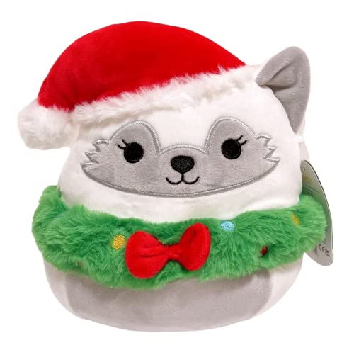 Squishmallows Kellytoy Weihnachtskranz Squad 20,3 cm Plüschpuppe Spielzeug (20,3 cm Gracelynn The White Fox) von Squishmallows