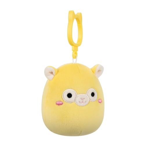 Squishmallows Lafi Yellow Lama Clip-On Plüsch, 8,9 cm, Wildlife Squad Collection, weiches Polyester Squishmallows Lafi Yellow Lama Clip-On Plüsch, 8,9 cm, Wildlife Squad Collection, weiches Polyester von Squishmallows