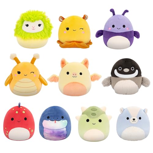 Squishmallows Original 12,7 cm 10er Pack - Axel, Bijan, Cavaleri, Dolan, Gertrude, Greer, Herman, Meghan, Nolan, Sol - Offizieller Jazwares Plüsch (Little) von Squishmallows
