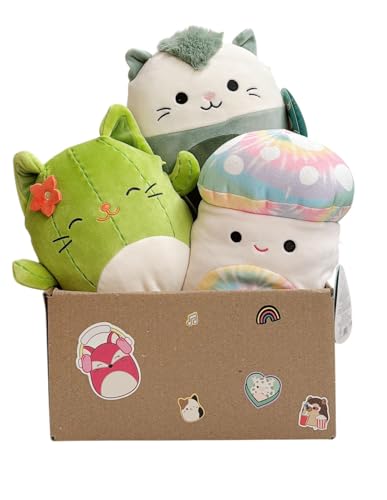 Squishmallows Offizielles Kellytoy Mystery-Pack aus Plüsch, 20,3 cm, weiches und quetschbares Stofftier-Spielzeug, Stile variieren, enthält drei 20,3 cm große Plüschtiere Squishmallows Offizielles Kellytoy Mystery-Pack aus Plüsch, 20,3 cm, weiches und quetschbares Stofftier-Spielzeug, Stile variieren, enthält drei 20,3 cm große Plüschtiere von Squishmallows