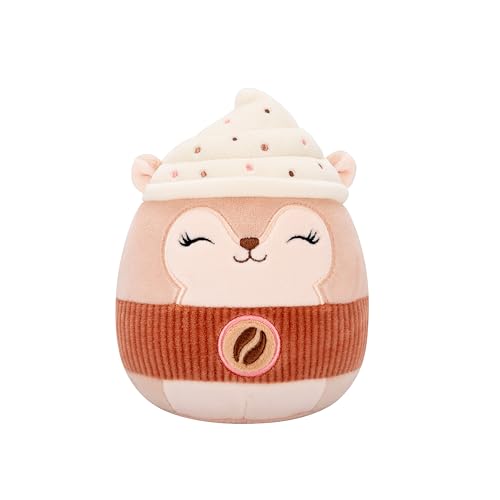 Squishmallows Original 12,7 cm Reza das Latte-Eichhörnchen - Offizieller Jazwares Plüsch (Little) von Squishmallows
