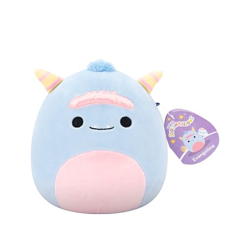 Squishmallows Original 20,3 cm Evangeline The Blue Monster - Offizieller Jazwares Ostern Plüsch (Little) von Squishmallows