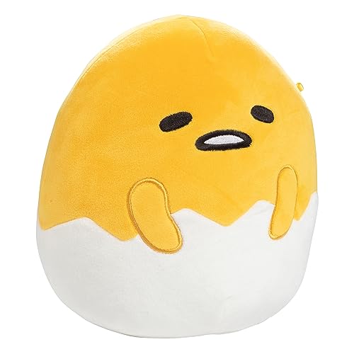 Squishmallows Original 20,3 cm Gudetama The Lazy Egg - Offizieller Jazwares Plüsch - Sammlerstück Weiches & Squishy Sanrio Egg Stuffed Animal Toy - Add to Your Squad - Geschenk für Kinder, Mädchen von Squishmallows