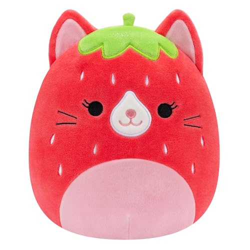 Squishmallows Original 20,3 cm Olma Erdbeerkatze - Offizieller Jazwares Plüsch von Squishmallows