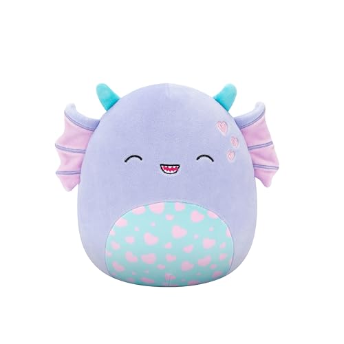 Squishmallows Original 20,3 cm Stroboskop Das lila Sumpfmonster mit Herzen - Offizieller Jazwares Plüsch (Little) von Squishmallows