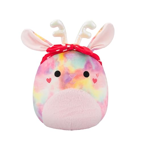 Squishmallows Original 30,5 cm Priyanka The Rainbow Jackalope with Hearts Headband - Official Jazwares Plush (Medium) von Squishmallows