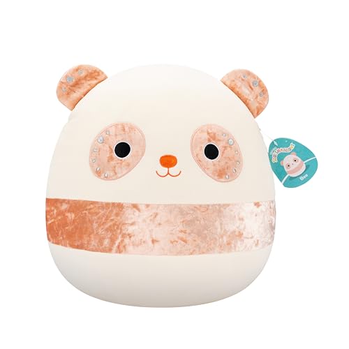 Squishmallows Original 35,6 cm Bee The Peach Velvet Panda - Offizieller Jazwares Plüsch (groß) von Squishmallows