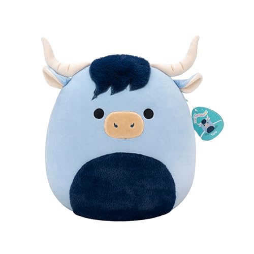 Squishmallows Original 35,6 cm Toro The Blue Highland Cow - Offizieller Jazwares Plüsch (groß) von Squishmallows