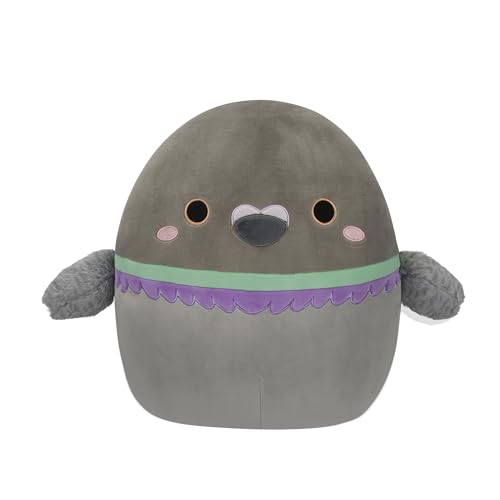 Squishmallows Original 35,6 cm große Ottilie Graue Taube mit flauschigen Flügeln – Offizieller Jazwares großer Plüsch von Squishmallows